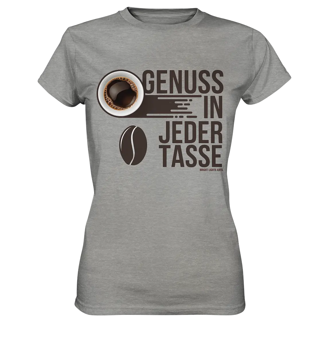 Genuss in jeder Tasse – Minimalistisches Kaffeeglück - Ladies Premium Shirt Bright Lights Arts