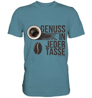 Genuss in jeder Tasse – Minimalistisches Kaffeeglück - Premium Shirt Bright Lights Arts