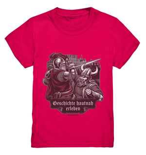 Geschichte hautnah erleben – Ritter gegen Wikinger - Kids Premium Shirt Bright Lights Arts