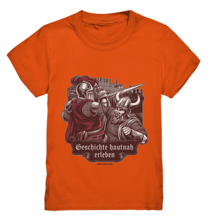 Geschichte hautnah erleben – Ritter gegen Wikinger - Kids Premium Shirt Bright Lights Arts
