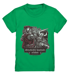 Geschichte hautnah erleben – Ritter gegen Wikinger - Kids Premium Shirt Bright Lights Arts