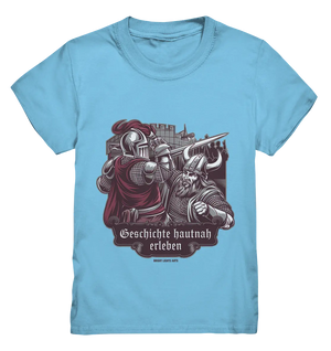 Geschichte hautnah erleben – Ritter gegen Wikinger - Kids Premium Shirt Bright Lights Arts