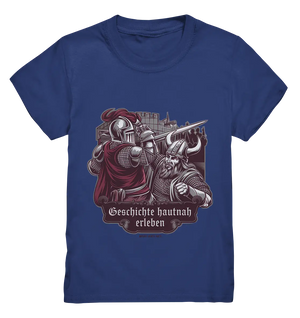 Geschichte hautnah erleben – Ritter gegen Wikinger - Kids Premium Shirt Bright Lights Arts