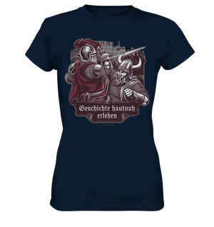 Geschichte hautnah erleben – Ritter gegen Wikinger - Ladies Premium Shirt Bright Lights Arts