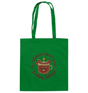 Glühwein & Advent – Ein humorvolles Festtags-Design - Baumwolltasche Bright Lights Arts