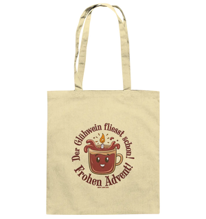 Glühwein & Advent – Ein humorvolles Festtags-Design - Baumwolltasche Bright Lights Arts
