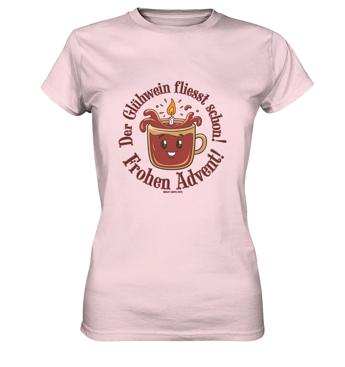 Glühwein & Advent – Ein humorvolles Festtags-Design - Ladies Premium Shirt Bright Lights Arts