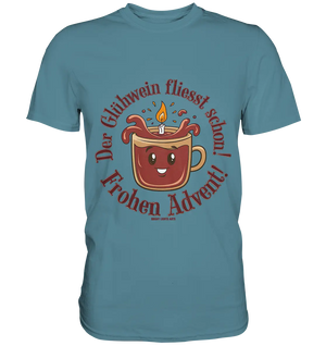 Glühwein & Advent – Ein humorvolles Festtags-Design - Premium Shirt Bright Lights Arts