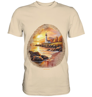 Goldene Stille - Premium Shirt Bright Lights Arts