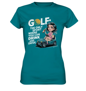 Golf & Drive – Der perfekte Cocktail-Sport - Ladies Premium Shirt Bright Lights Arts