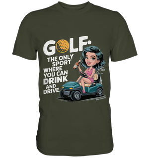 Golf & Drive – Der perfekte Cocktail-Sport - Premium Shirt Bright Lights Arts