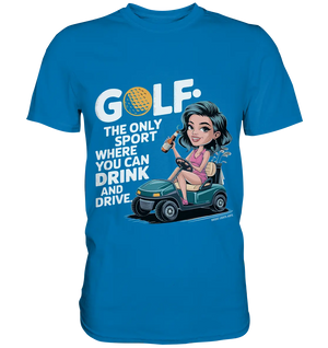 Golf & Drive – Der perfekte Cocktail-Sport - Premium Shirt Bright Lights Arts
