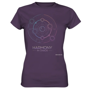HARMONY IN CHAOS – Geometrisches und abstraktes Design mit einem Hauch von Kosmos - Ladies Premium Shirt Bright Lights Arts