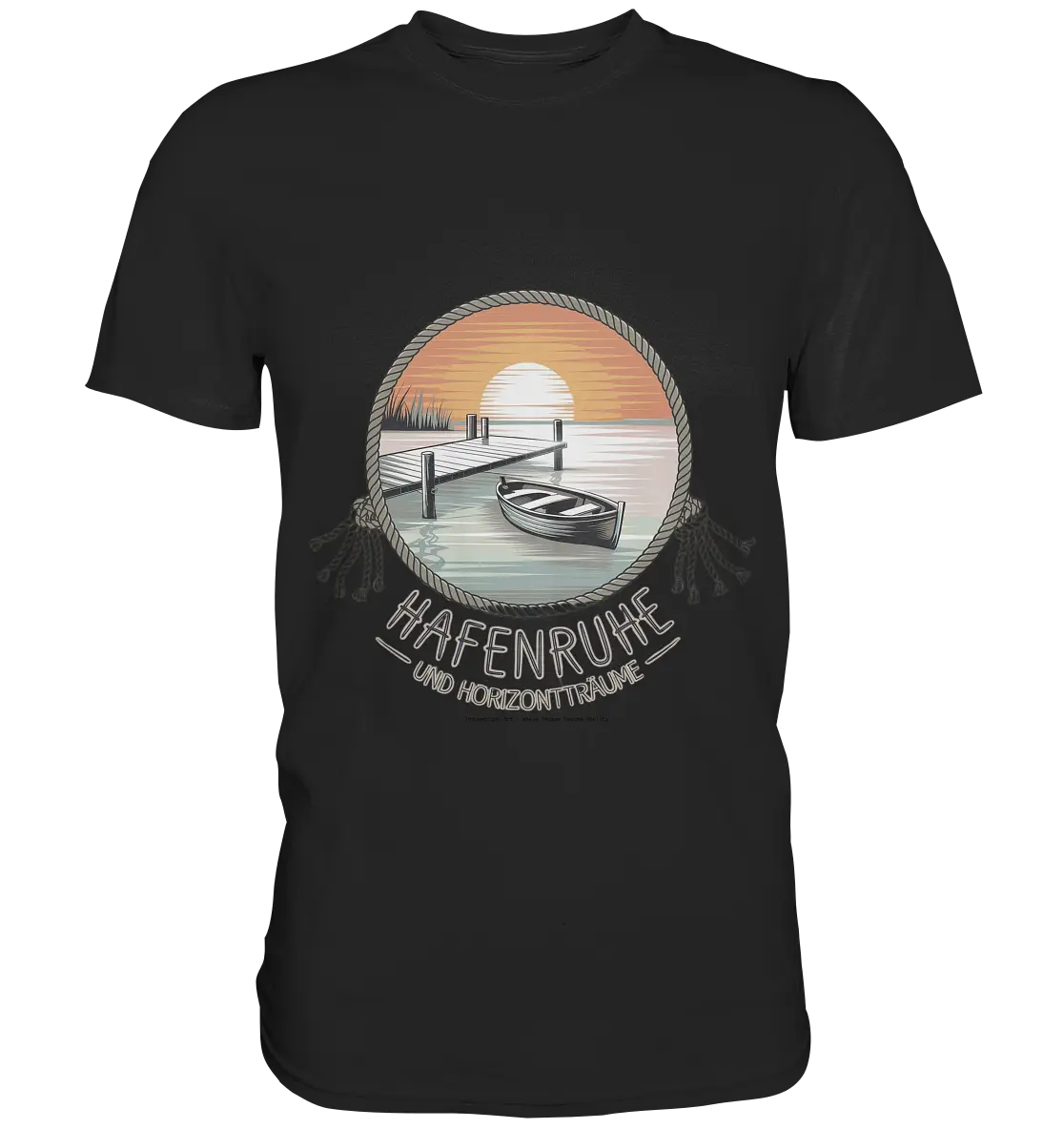 Hafenruhe & Horizontträume - Premium Shirt Bright Lights Arts