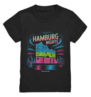 Hamburg Nights Neon City Vibes - Kids Premium Shirt Bright Lights Arts