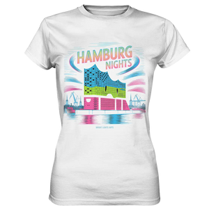 Hamburg Nights Neon City Vibes - Ladies Premium Shirt Bright Lights Arts