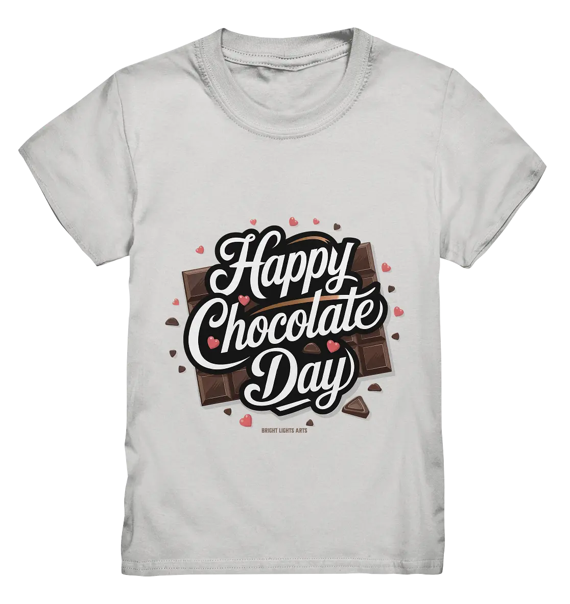 Happy Chocolate Day Festliches Design mit Schokoladenherzen und tafeln - Kids Premium Shirt Bright Lights Arts