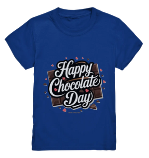 Happy Chocolate Day Festliches Design mit Schokoladenherzen und tafeln - Kids Premium Shirt Bright Lights Arts