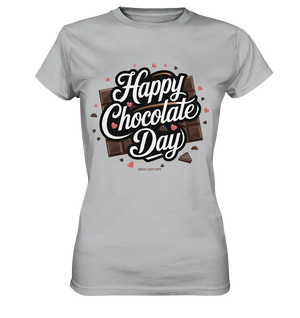 Happy Chocolate Day Festliches Design mit Schokoladenherzen und tafeln - Ladies Premium Shirt Bright Lights Arts