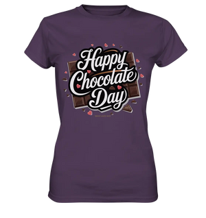 Happy Chocolate Day Festliches Design mit Schokoladenherzen und tafeln - Ladies Premium Shirt Bright Lights Arts