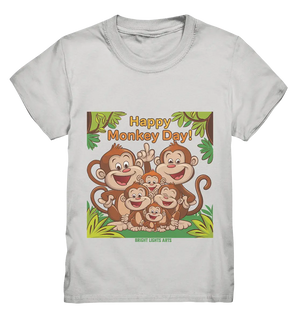 Happy Monkey Day – Fröhliche Affenfamilie - Kids Premium Shirt Bright Lights Arts