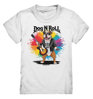 „Heavy Metal Bulldogge“ – Rockig und cool! - Kids Premium Shirt Bright Lights Arts