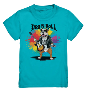 „Heavy Metal Bulldogge“ – Rockig und cool! - Kids Premium Shirt Bright Lights Arts