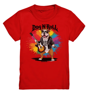 „Heavy Metal Bulldogge“ – Rockig und cool! - Kids Premium Shirt Bright Lights Arts