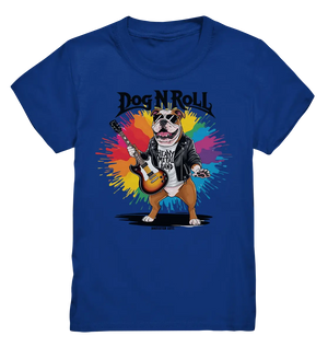 „Heavy Metal Bulldogge“ – Rockig und cool! - Kids Premium Shirt Bright Lights Arts