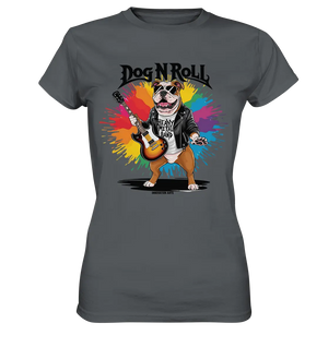 „Heavy Metal Bulldogge“ – Rockig und cool! - Ladies Premium Shirt Bright Lights Arts