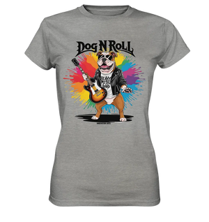 „Heavy Metal Bulldogge“ – Rockig und cool! - Ladies Premium Shirt Bright Lights Arts
