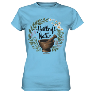 Heilkraft der Natur – Pflanzliches Logo - Ladies Premium Shirt Bright Lights Arts