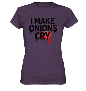I Make Onions Cry – Lustiges Kochshirt mit frechem Spruch - Ladies Premium Shirt Bright Lights Arts