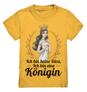 ICH BIN KEINE DIVA ICH BIN EINE KÖNIGIN Majestätisches Design - Kids Premium Shirt Bright Lights Arts