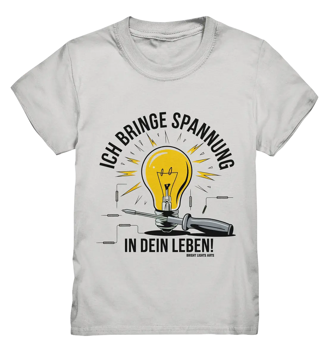 ICH BRINGE SPANNUNG IN DEIN LEBEN - Kids Premium Shirt Bright Lights Arts