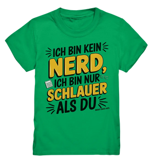 Ich bin kein Nerd – Schlauer Statement-Spruch - Kids Premium Shirt Bright Lights Arts