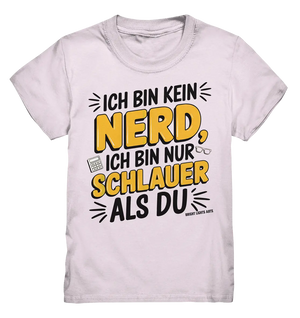 Ich bin kein Nerd – Schlauer Statement-Spruch - Kids Premium Shirt Bright Lights Arts