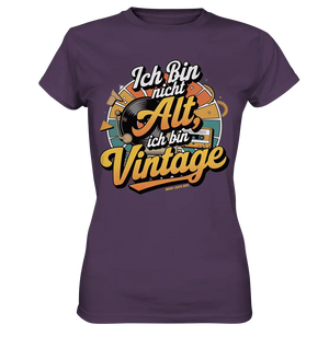 Ich bin nicht Alt, ich bin Vintage – Retro-Statement - Ladies Premium Shirt Bright Lights Arts