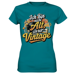 Ich bin nicht Alt, ich bin Vintage – Retro-Statement - Ladies Premium Shirt Bright Lights Arts