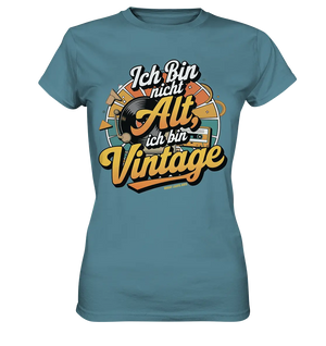 Ich bin nicht Alt, ich bin Vintage – Retro-Statement - Ladies Premium Shirt Bright Lights Arts