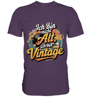 Ich bin nicht Alt, ich bin Vintage – Retro-Statement - Premium Shirt Bright Lights Arts