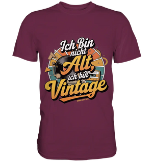 Ich bin nicht Alt, ich bin Vintage – Retro-Statement - Premium Shirt Bright Lights Arts