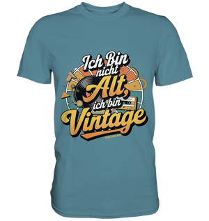 Ich bin nicht Alt, ich bin Vintage – Retro-Statement - Premium Shirt Bright Lights Arts