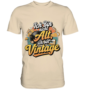 Ich bin nicht Alt, ich bin Vintage – Retro-Statement - Premium Shirt Bright Lights Arts
