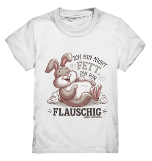 Ich bin nicht fett ich bin flauschig Hase - Kids Premium Shirt Bright Lights Arts