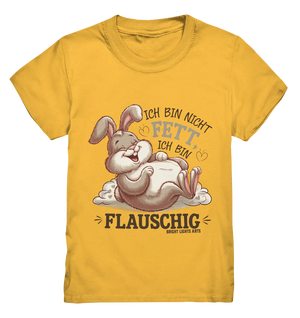 Ich bin nicht fett ich bin flauschig Hase - Kids Premium Shirt Bright Lights Arts