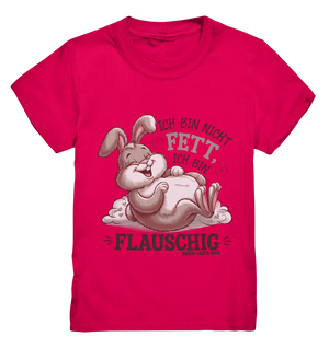 Ich bin nicht fett ich bin flauschig Hase - Kids Premium Shirt Bright Lights Arts