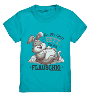 Ich bin nicht fett ich bin flauschig Hase - Kids Premium Shirt Bright Lights Arts