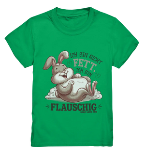 Ich bin nicht fett ich bin flauschig Hase - Kids Premium Shirt Bright Lights Arts