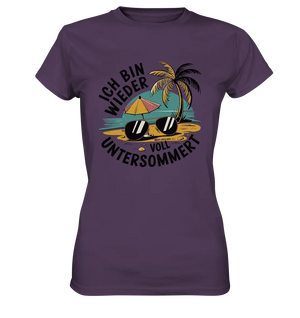 Ich bin wieder voll untersommert Sommer und Strand - Ladies Premium Shirt Bright Lights Arts